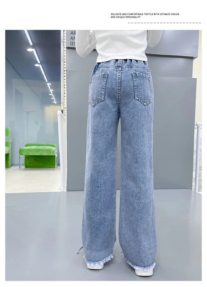 Denim Wide Leg Jeans