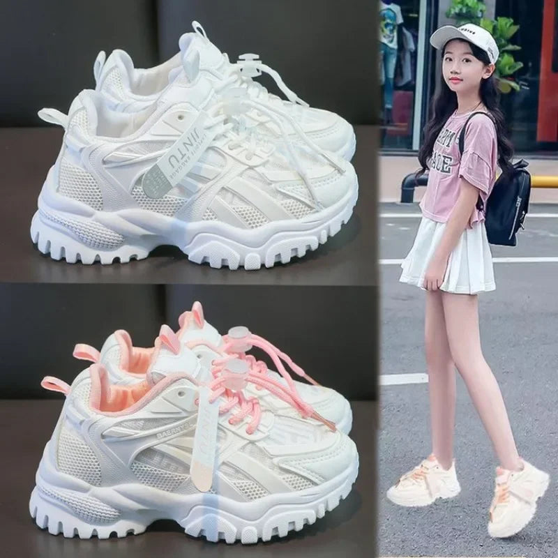 Mesh Platform Sneakers