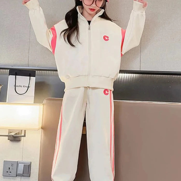 Embroidered Tracksuit Set