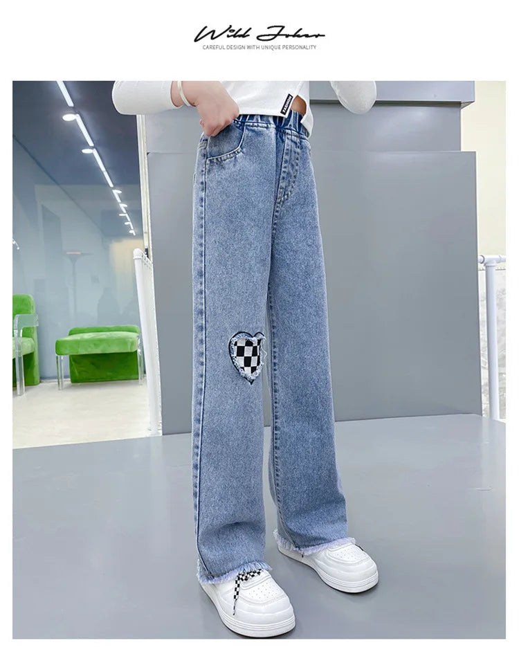 Denim Wide Leg Jeans