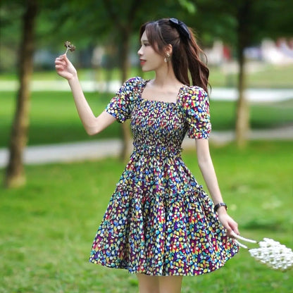 Floral Print Mini Dresses